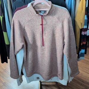 Mountain Equipment Co-op Pink Heather Half-Zip Sweater